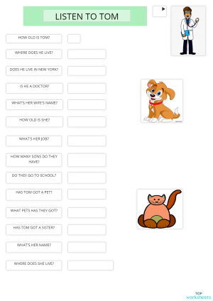 English language: interactive worksheets and online exercises