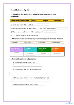 Social Science: interactive worksheets and online exercises | TopWorksheets